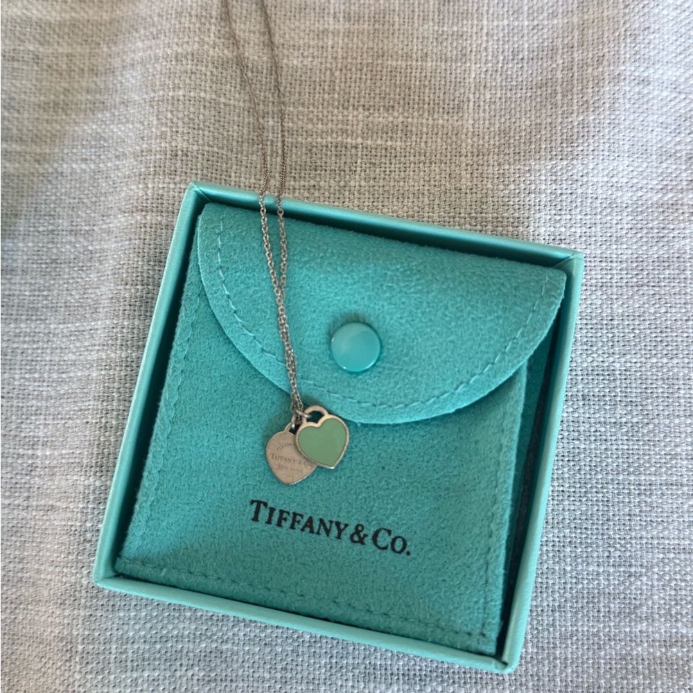 Tiffany & Co. Double Heart Tag Pendant